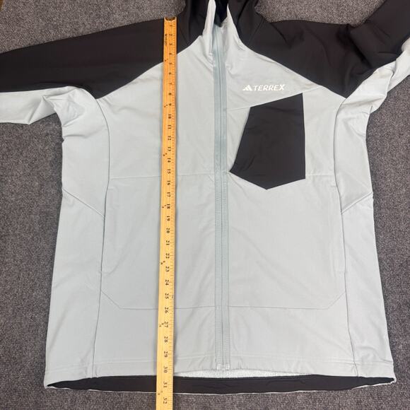 Adidas Terrex Xperior Hiking Softshell Fleece Hooded Jacket Men's Sz XL NWT $130 - Picture 6 of 8